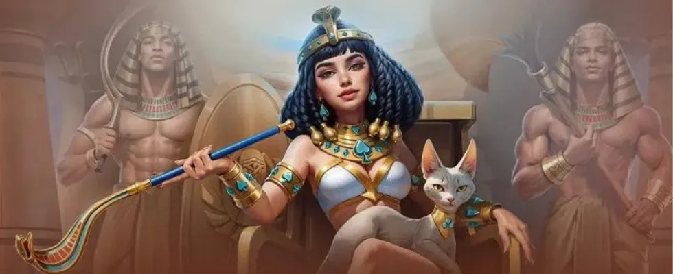 Attraktiver Willkommensbonusbanner von Cleobetra Casino mit Freispielen und hohem Guthaben