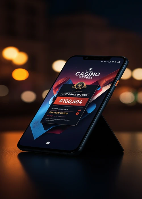 Ein goldener Pharao-Kopf vor einem modernen Cleobetra Casino Interface mit zahlreichen Spielsymbolen und Bonusangeboten