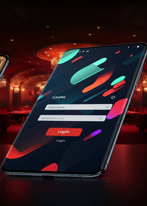 Cleobetra Casino Login-Seite mit Eingabefeldern für E-Mail und Passwort und sicherem Schloss-Symbol auf goldenem Hintergrund.